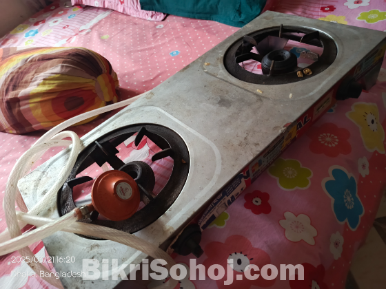 সিলিন্ডার গ্যাস সহ ২ চুলার সেট